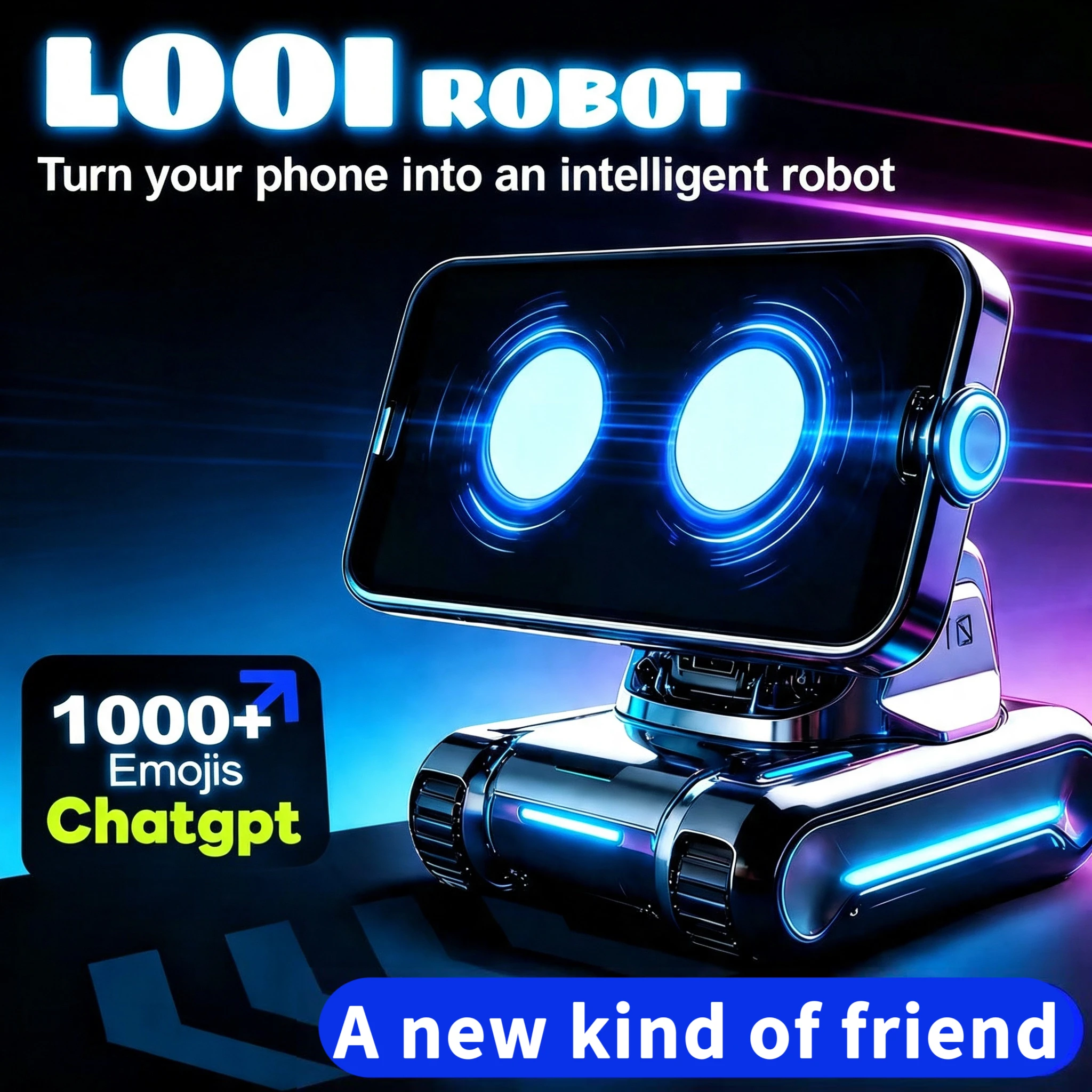 Looi AI Smart Robot, Digital Pet, Desktop Toy, Emotional Companion, Interactive Toy and Gift Suitable for Children and Adults