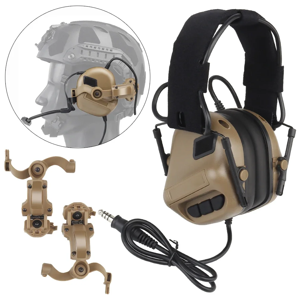GEN 5 Tactical Headset Militar Hunting Shooting Noise Cancelling Headphones for FAST Helmet OPS Wendy Sport Arc Headset