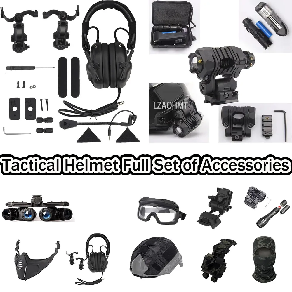 Helmet Accessories And Fast Airsoft Helmet Set,GPNVG 18 Night Vision Four,Military Headset,for Assemble Tactical Helmet
