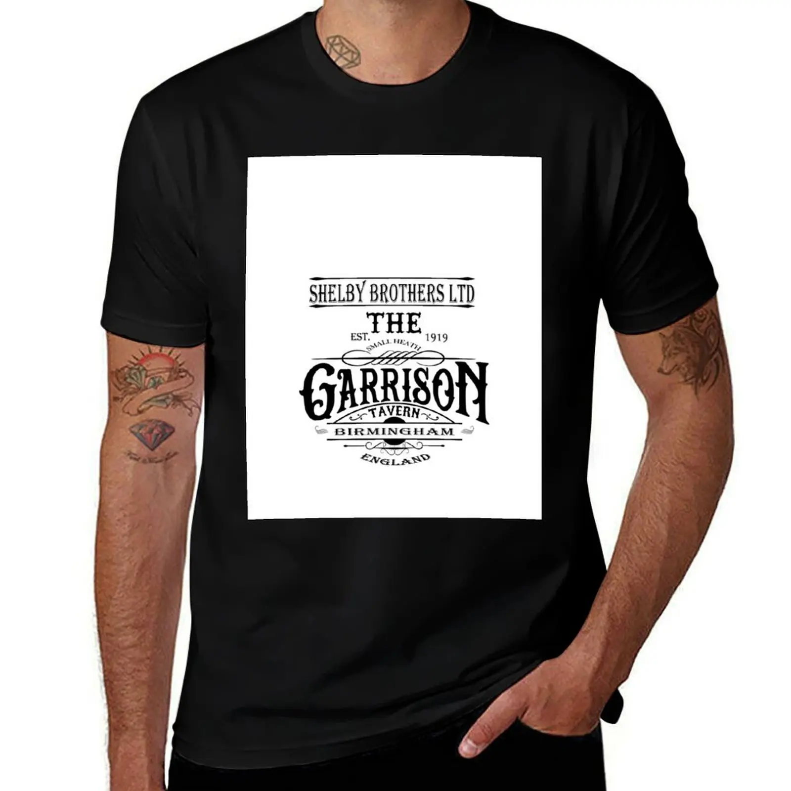 Garrison Tavern The Blinders Birmingham - Professional Quality Graphics T-Shirt man t shirts high quality luxury brand T-Shirt