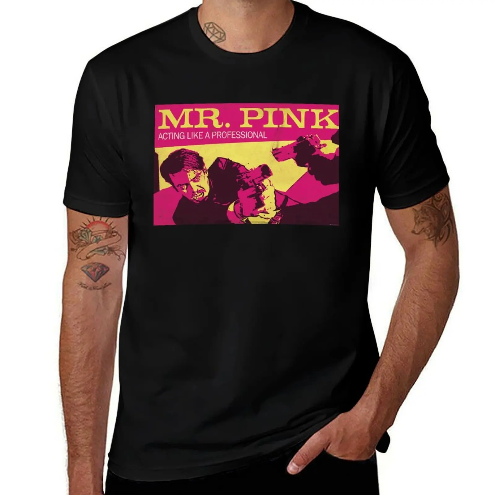 Reservoir Dogs, Mr Pink the Professional T-Shirt Daily Work Short Sleeve Top T-Shirt