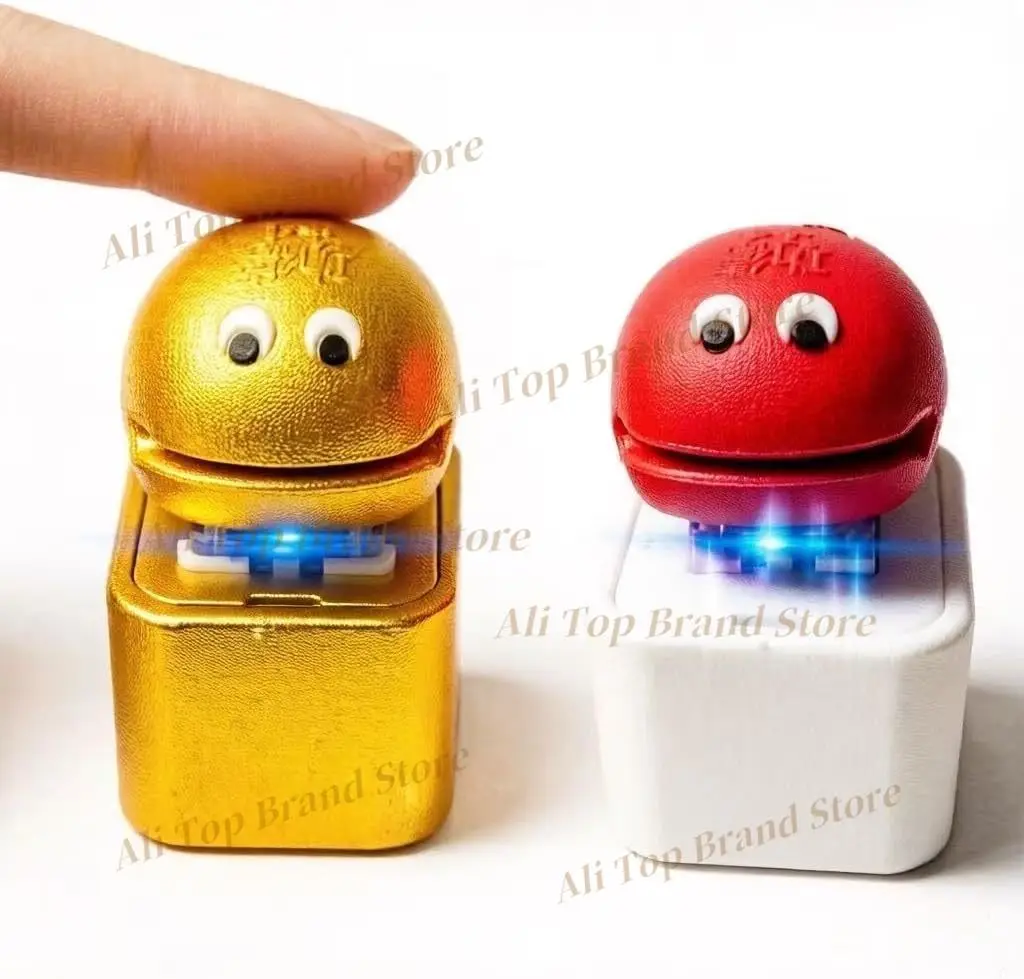 2026 New Rechargeable Squeaky Chicken Keychain with Colorful Lights for Stress Relief, Portable Anxiety-Relief Keyboard Fidget