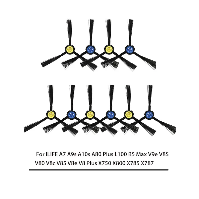 Side Brush For ILIFE A7 A9s A10s A80 Plus L100 B5 Max V9e V8S V80 V8c V85 V8e V8 Plus X750 X800 X785 X787 Vacuum Cleaner Spare