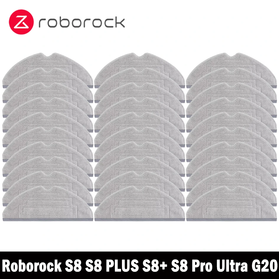 Roborock S8 / S8 PLUS / S8+ S8 Pro Ultra Double Vibration Mop Pad Vacuum Cleaner Robot Mop Rags Parts Mop Cloths AccessoriesRobo