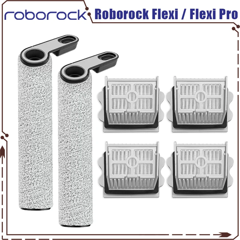 Original Roborock Flexi Pro Wet and Dry Vacuum Cleaner Roller Brush and Filter Accessories Replacement Spare Parts