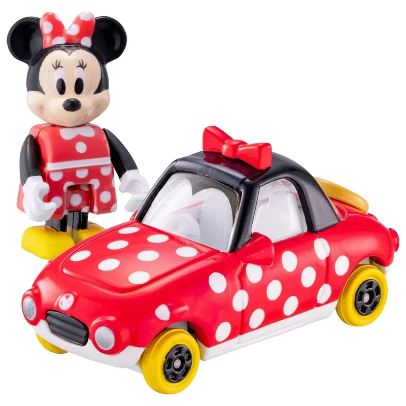 Original TAKARA TOMY Tomica Tunes Disney Characters Vol.1 Minnie Mouse Diecast Alloy Mini Car Model Blind Box Collectible Gift
