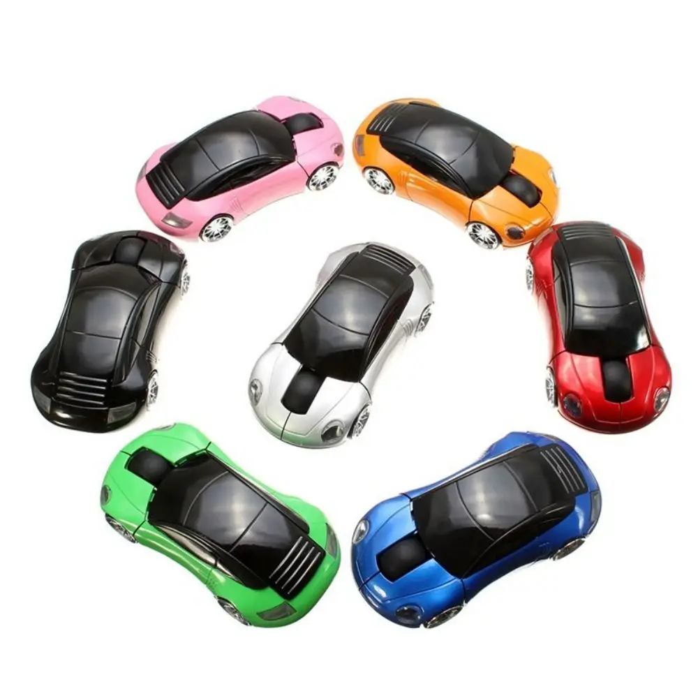 2.4GHz Sports Car Wireless Mouse 1600DPI USB Scroll Car Shaped Wireless Mouse Portable Convenient for Laptop/PC