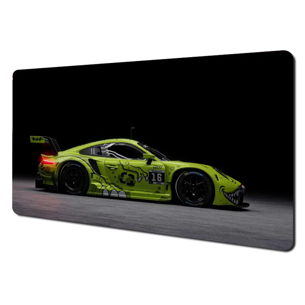 Green Cool Sports Car Mouse Art Mausepad Pad Large Gaming Non-slip Computer Laptop Tablet Mat Mini Table Cushion PC Playmat