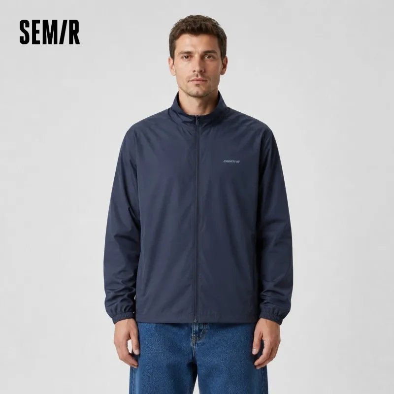 Semir Jacket Men Lightweight Sun Protection UPF50 Plus 2025 New Summer Stand Collar Jacket Commute Essential Daily