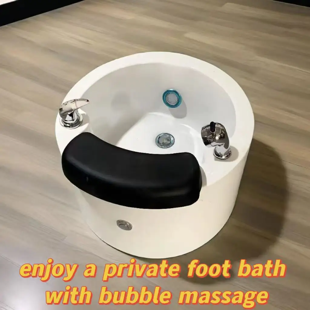 Professional Pedicure Chair LED 7-Color Light Pipeless Drainage Whirlpool Jet-Foot Cleaning Massage Spa Lamp for Salon Home Use