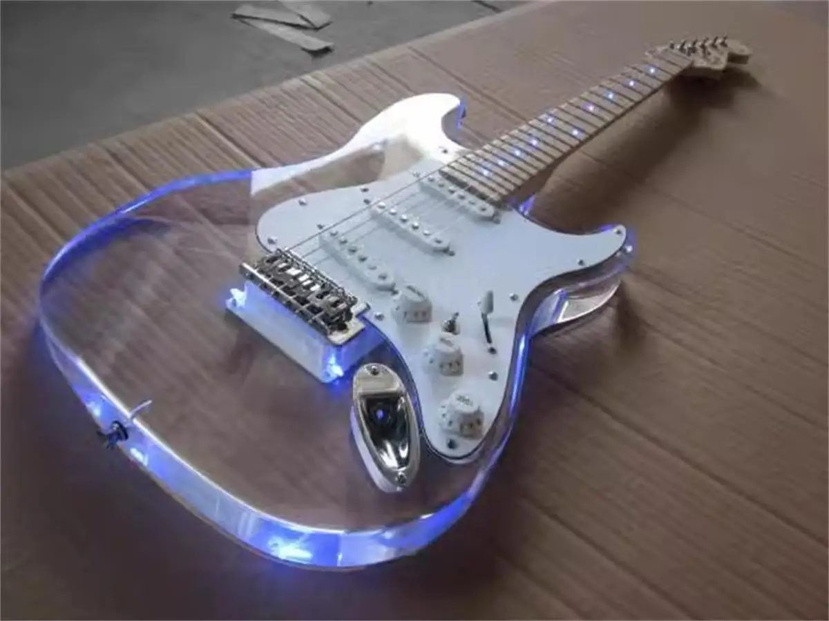 Musical InstrumentsMusical Instruments Electric Acrylic/With LED Light/Electric Guitar Beginner