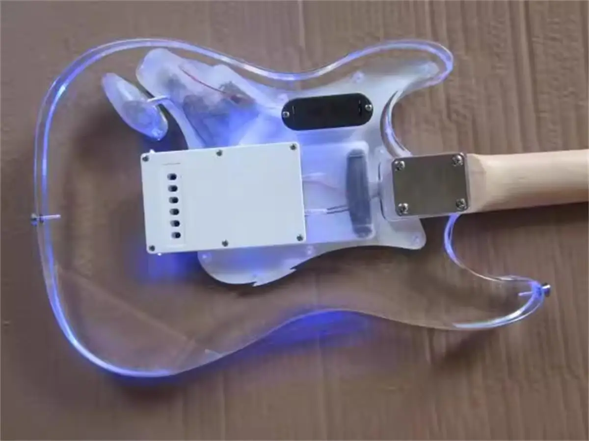 6 strings Musical InstrumentsMusical Instruments Electric Acrylic/With LED Light/Electric Guitar Beginner 2026 NO:7