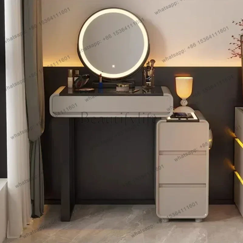 Makeup Desk Dressers Bedroom Dresser Nordic Light Luxury Makeup Table Smart Storage Cabinet