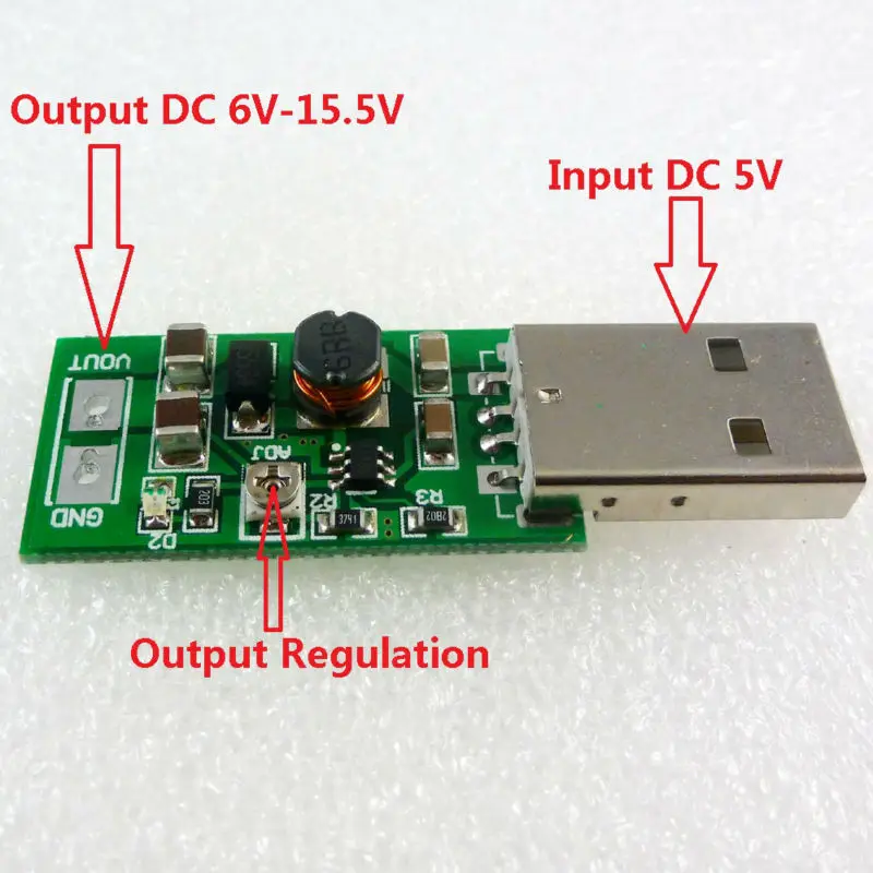 DC Adjustable 5 Pcs USB to Converter Module  Output  for PTZ Camera Smart Home