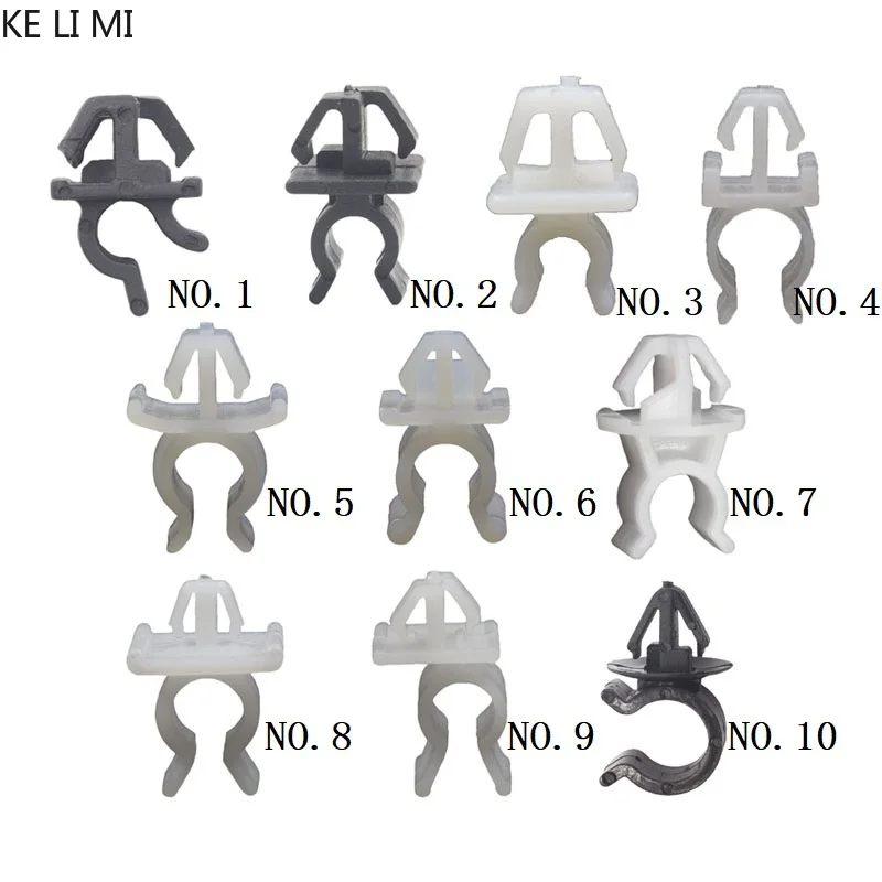 20 PCS Car Hood Bonnet Prop Rod Support Clips Nylon Plastic Retainer Fastener for Toyota Nissan Benz Hyundai Honda