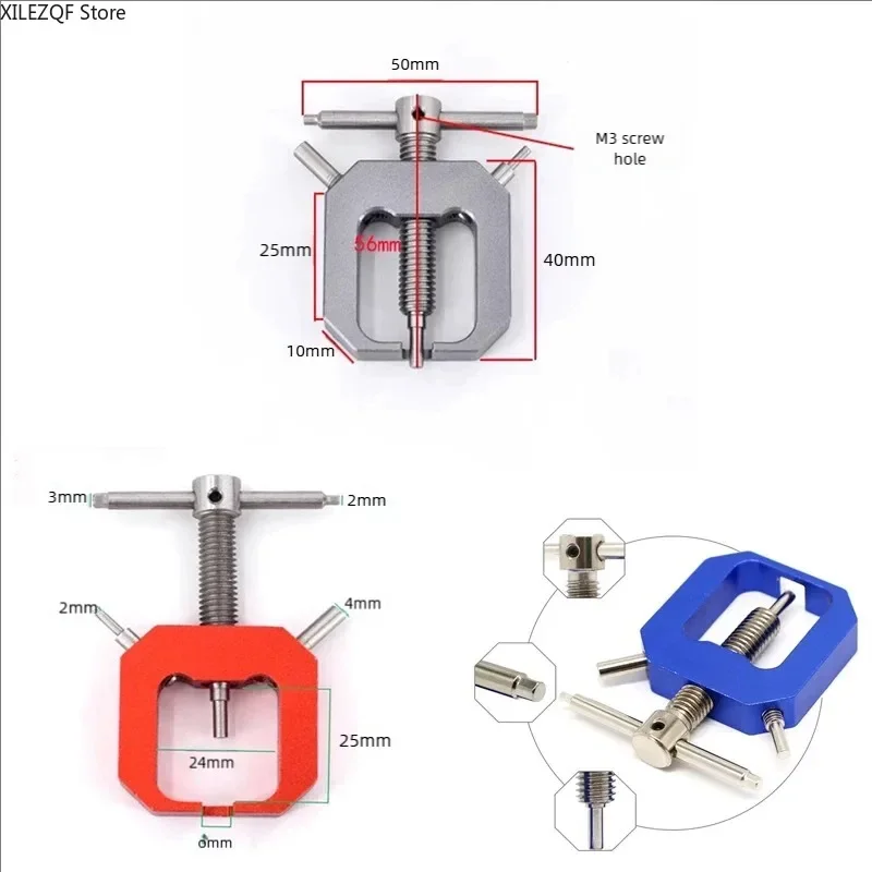 Universal Metal Pinion Gear Puller - Extractor Tool for RC Cars/Helicopters/Drones & Tamiya Mini 4WD - Motor Gear Removal Set