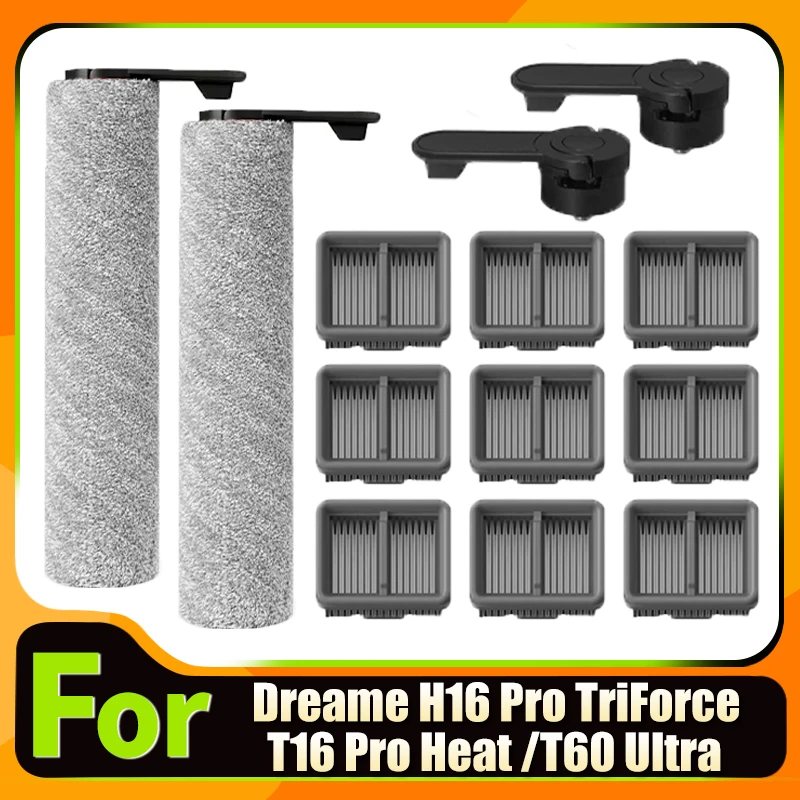 For Dreame H16 Pro TriForce /T16 Pro Heat /T60 Ultra Brush Roller Hepa Filter Spare Parts Replacement Accessories