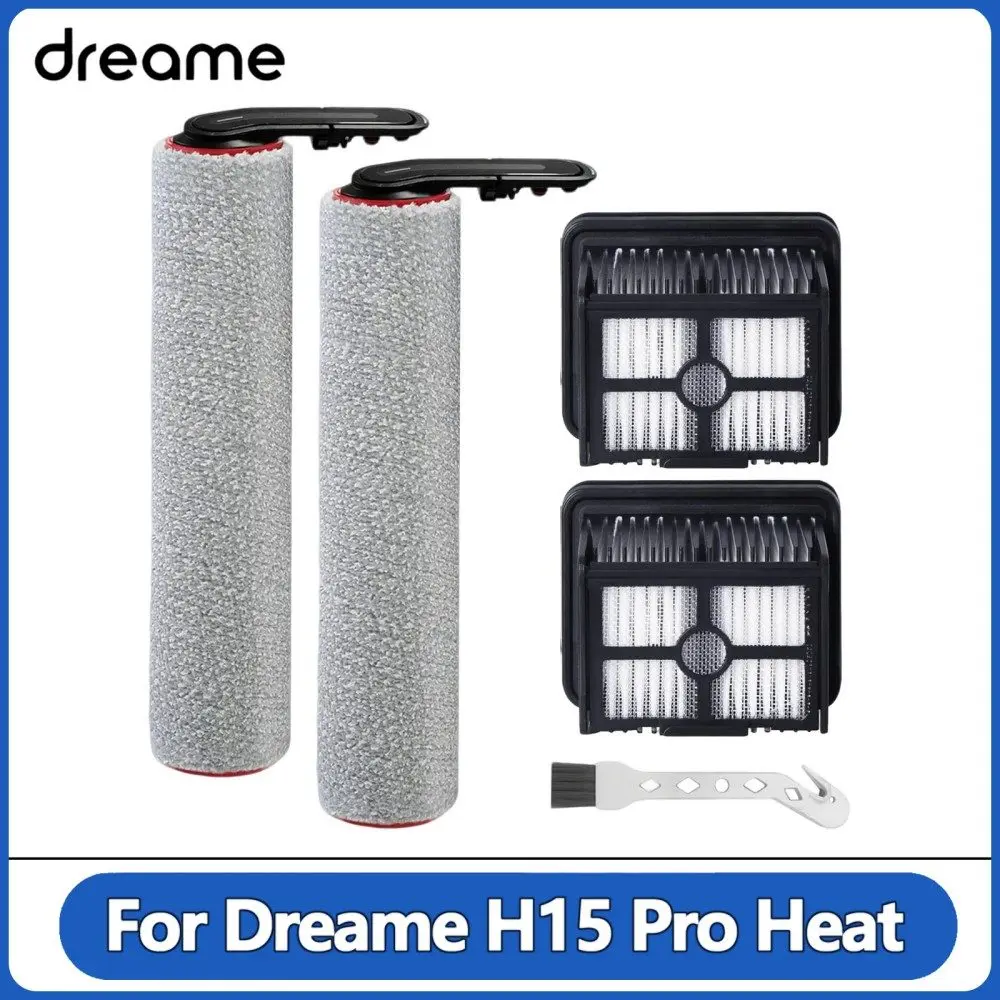Replacement Parts Only for DREAME H15 Pro Heat Steam Vacuum Parts(Not for H15 Pro)Roller Brushes HEPA Filters and Cleaning Brush