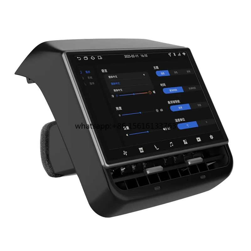 Lancol 8.66 Inch 4+64G WIFI LCD Smart Screen for Tesla Model 3/Y Wifi Version Android Auto Function USB for Ble Rear Car Monitor