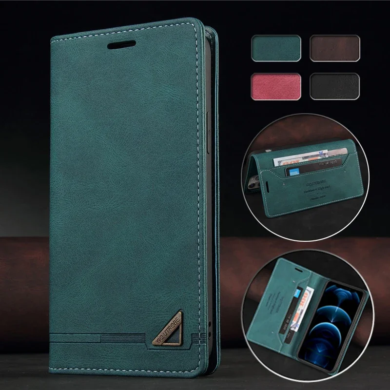 Magnetic Wallet Flip Cover Case For Xiaomi Poco F6 Pro C65 X6 M6 PocoM6 Pro 4G PocoF6 5G Etui Anti-theft Leather Bag Phone Cover