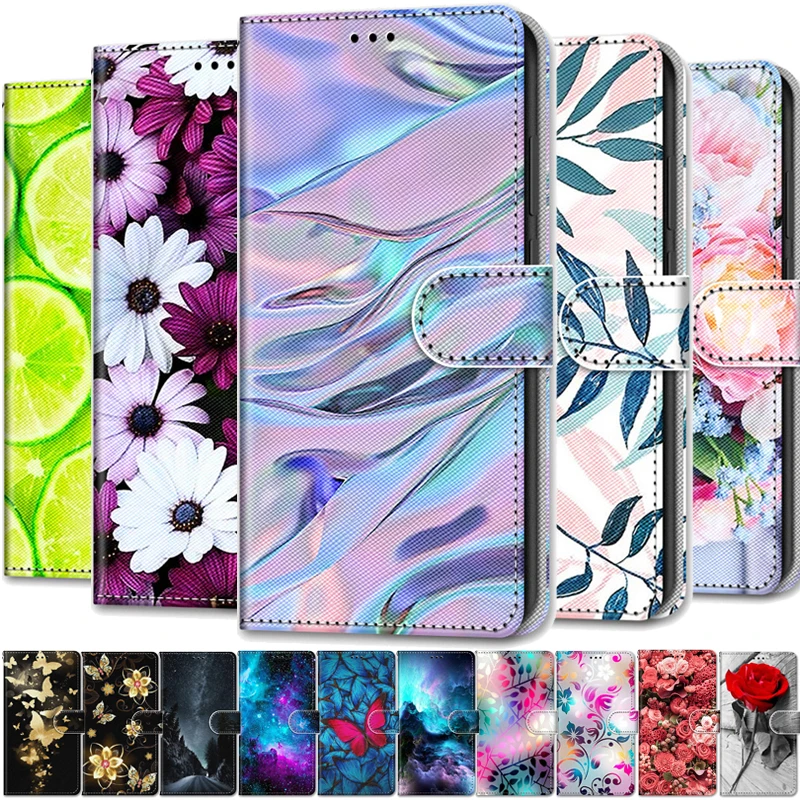 Leather Magnetic Case For Xiaomi Redmi A2 Plus Phone Cover For Redmi A2+ RedmiA2 Plus A2Plus Flip Wallet Painted Funda Etui