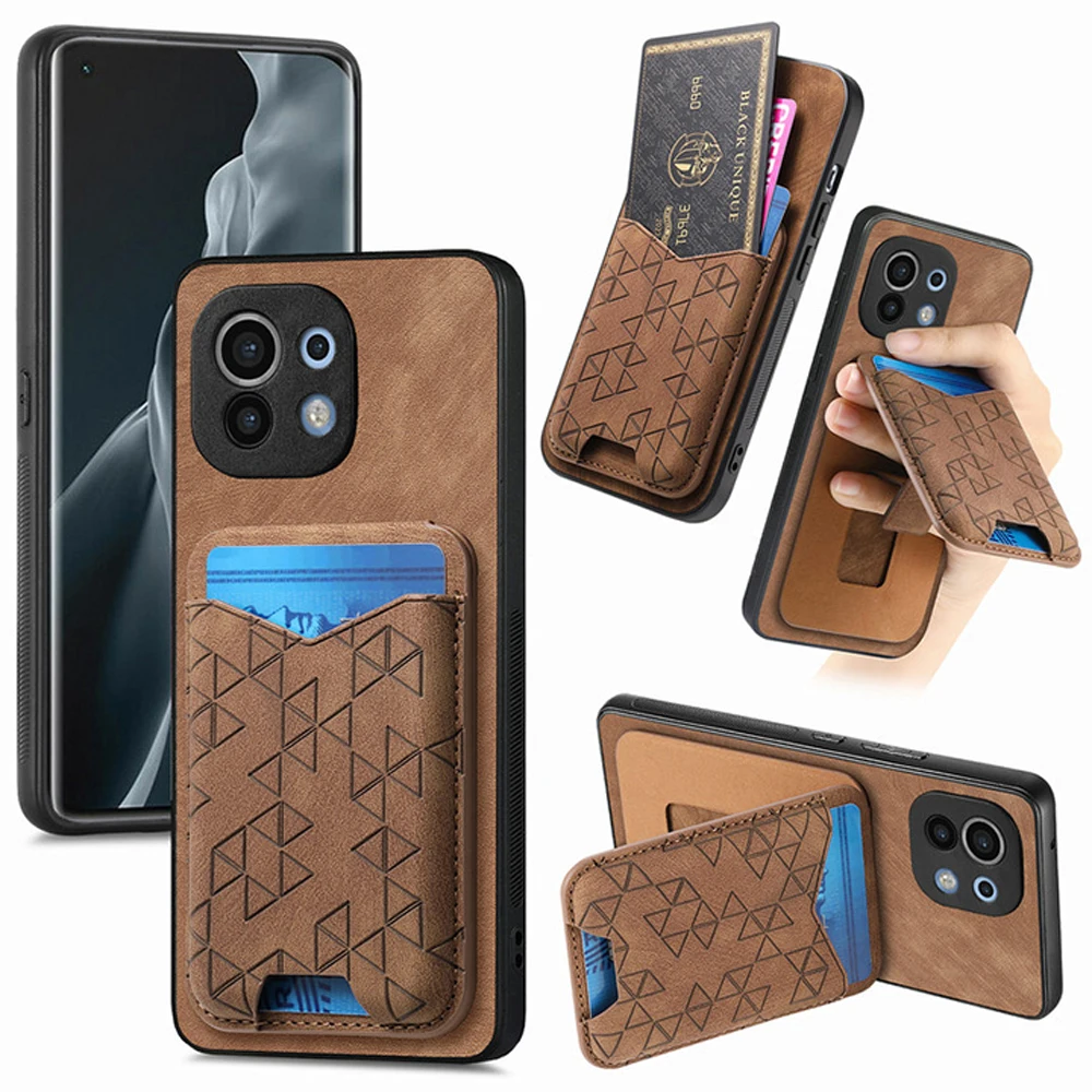 For Xiaomi 17T Pro 5G Luxury Case For Xiaomi 17 Ultra Leather Card Back Cover Mi 15T 14T 13T 11T 17 Pro 11 Lite 17T Stand Funda