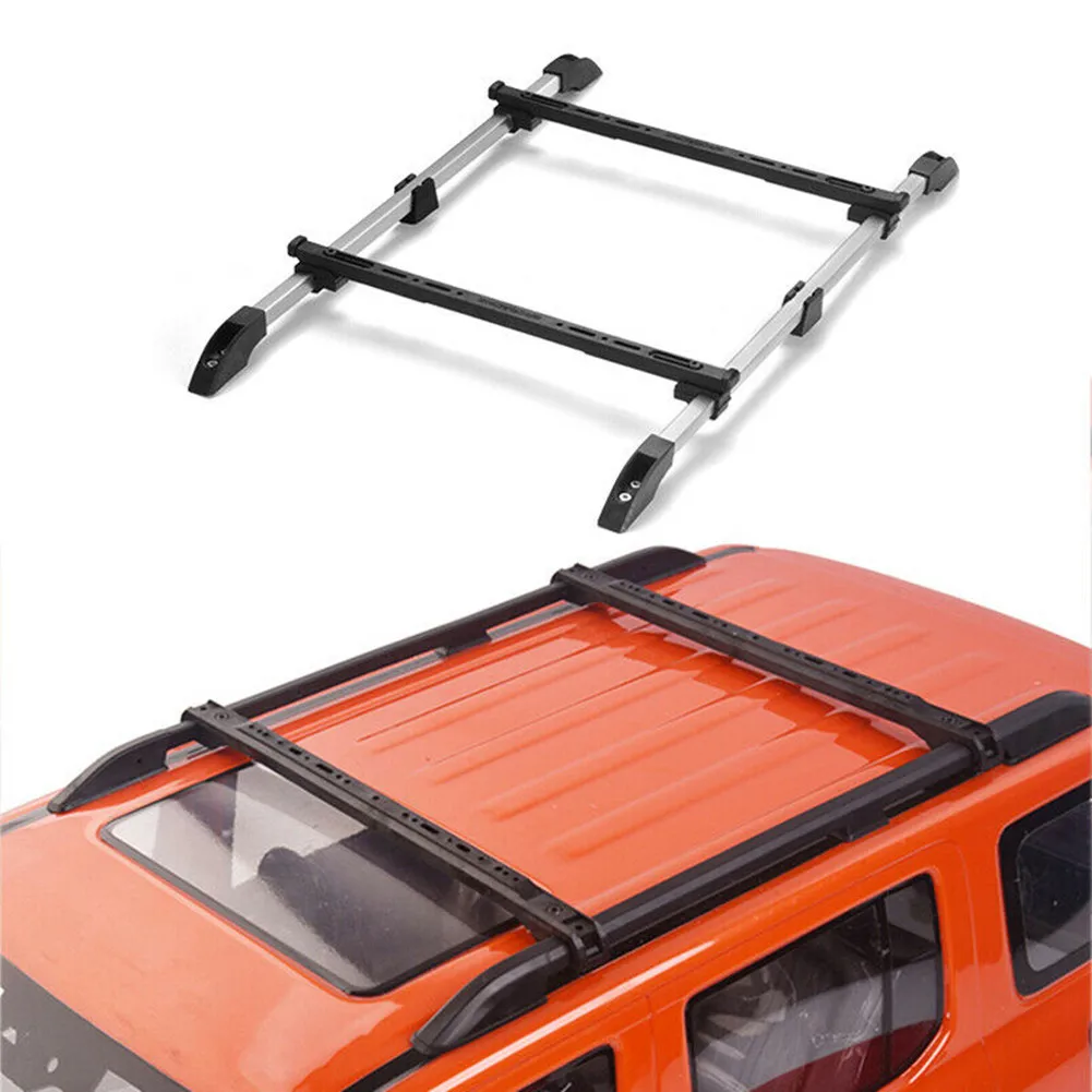 【Hot】Adjustable Aluminum Alloy Roof Luggage Rack for 1/10 RC Crawler Car Truck Replacement Repair Tools Parts Accessories Dropsh
