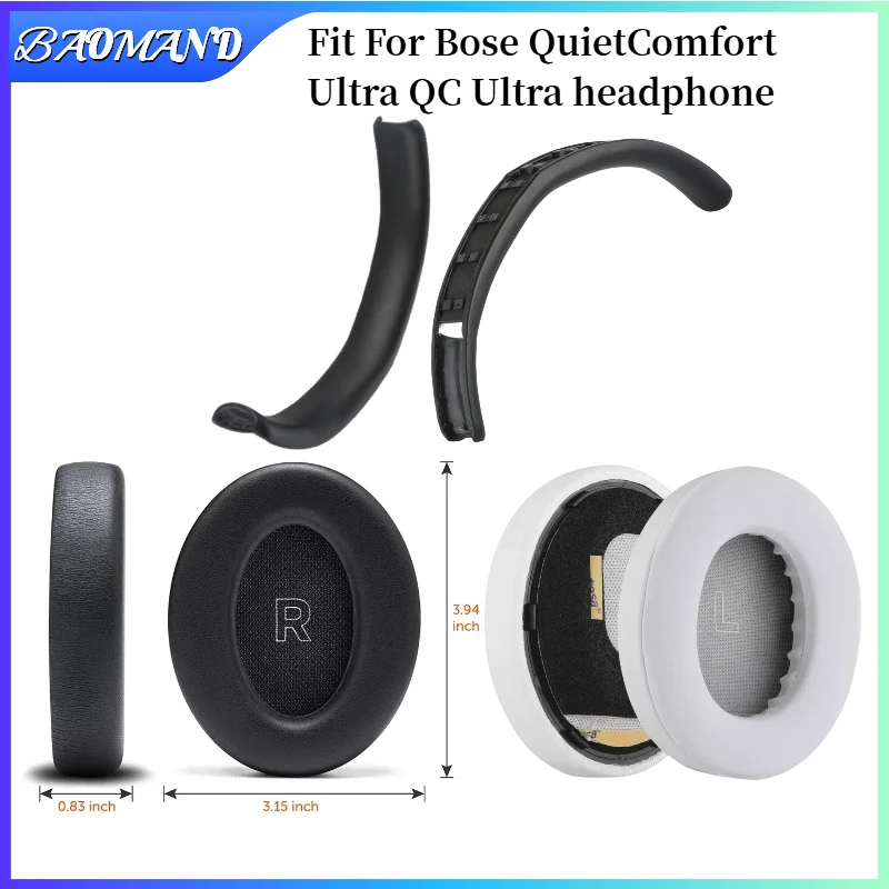 For Bose QuietComfort Ultra QC Ultra Headphone Accessories Headset Memory sponge Ear Cushion Replacement Ear Pads