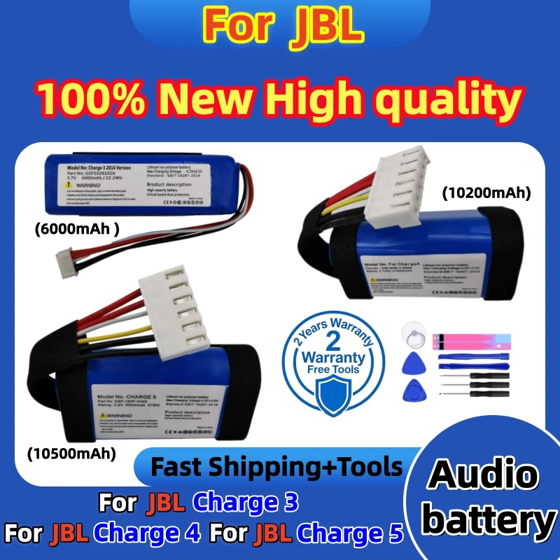100% New High Quality Original For JBL Charge 3 Charge 4 Charge 5 Speaker Replacement Batteries Fast Shipping+Tools