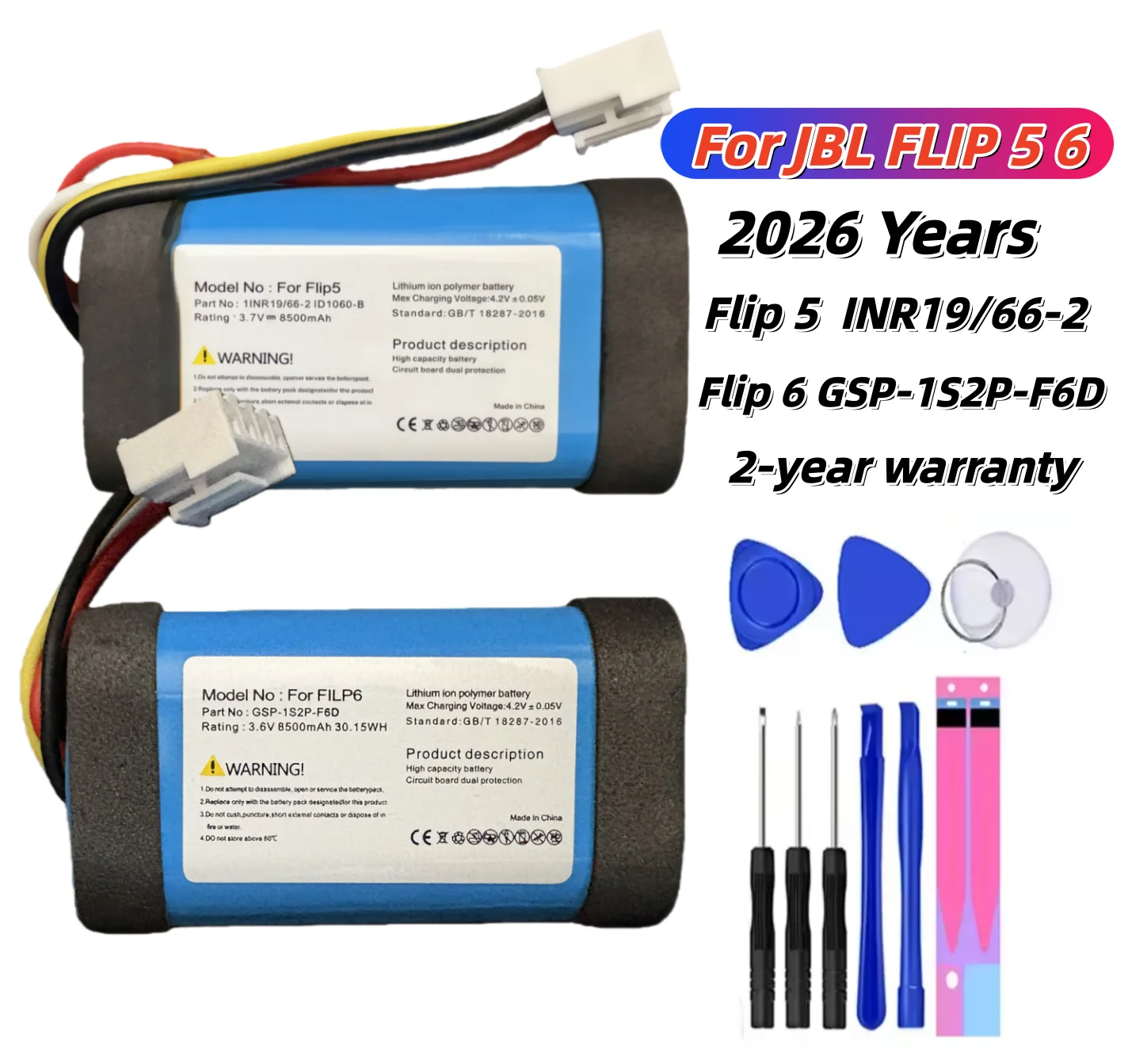 100% Original Replacement For JBL FLIP 5 6 GSP102910A Bateria Premium Replacement Battery Fast Charging Lithium Polymer Battery