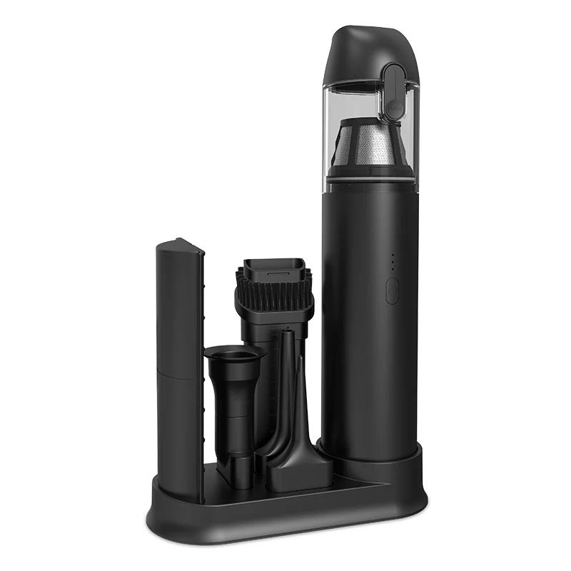 Cordless Handheld Mini Vacuum, Portable USB Electric Cleaner with Blower, Inflator & Deflator for Car