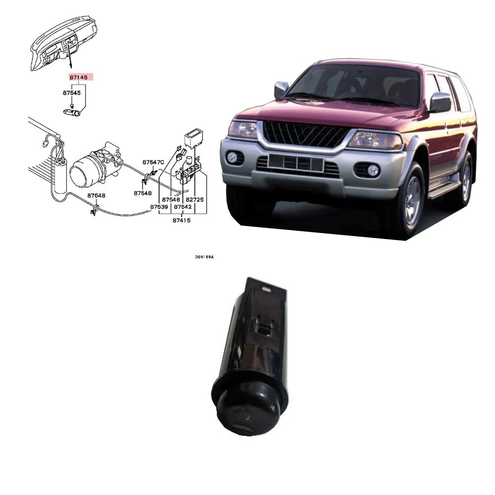 5 Pin Warm Switch Shell for Pajero Sport 1999-2006 K80 K90 MR227661 Rear Heater Blower Air Conditioner for Montero MR460459