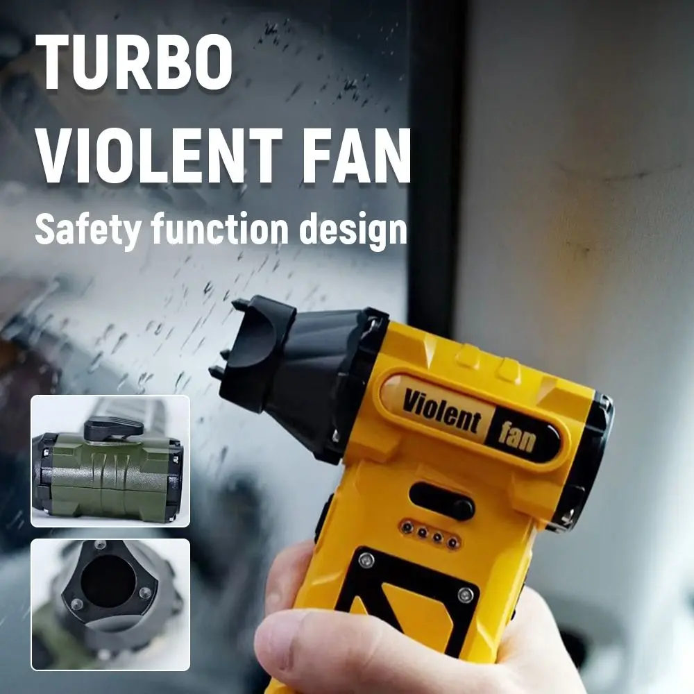 110000 RPM Mini Turbo Jet Fan 8000mah Powerful Airflow Electric Air Duster Handheld Rechargeable Brushless Motor Car