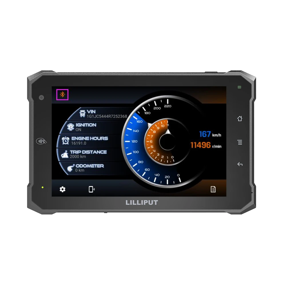 Lilliput PC-7146 Smart Car Computer 7 Inch Vehicle Tablet Touch CAN Bus Lcd Display for Waste Fleet Management