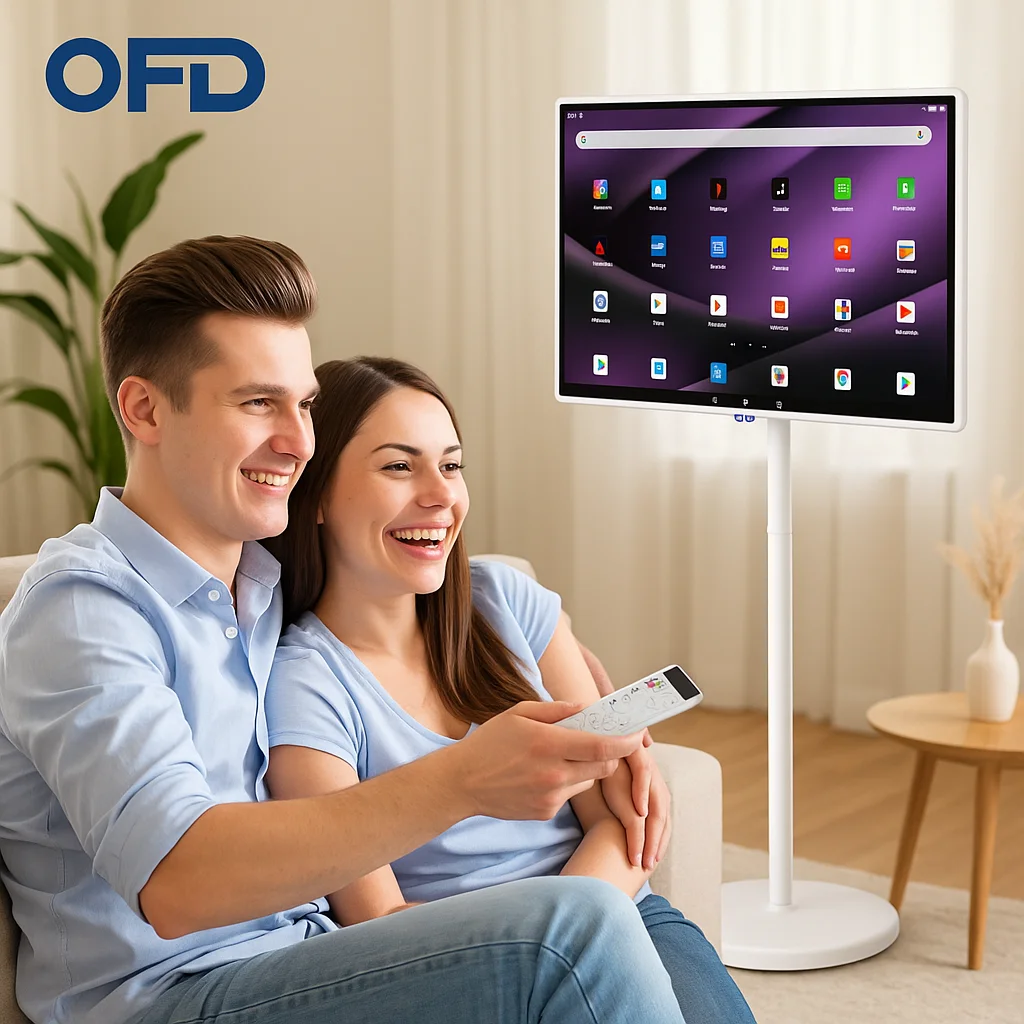 OFD Mobile Android TV With Stand Rotating Smart Tablet PC All-in-One Touch Screen Monitor For Study And Display Use