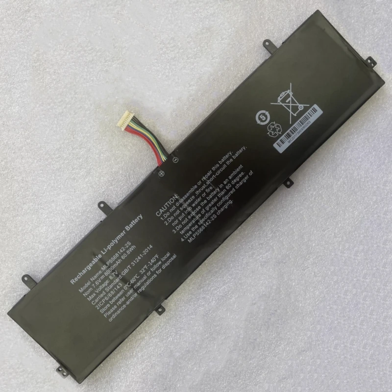 New MLP5568142-2S Laptop Battery 7.6V 60.8Wh 8000mAh For Smart MLP5568142 Netbook Tablet PC