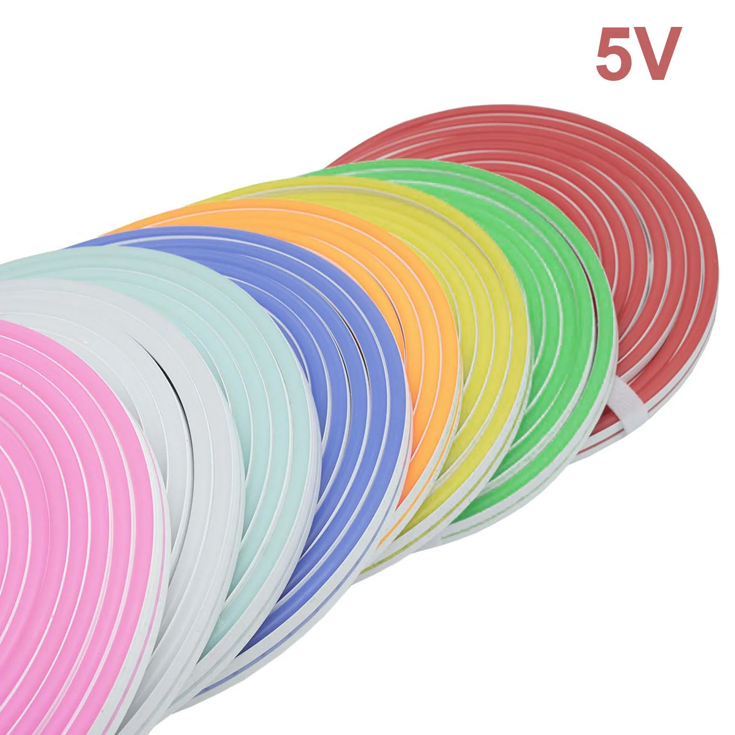DC5V Neon Strip Waterproof DIY Sign USB 2835SMD 120LEDs/m Flexible LED Strip Light 1Led 1 Cut for Home Decor
