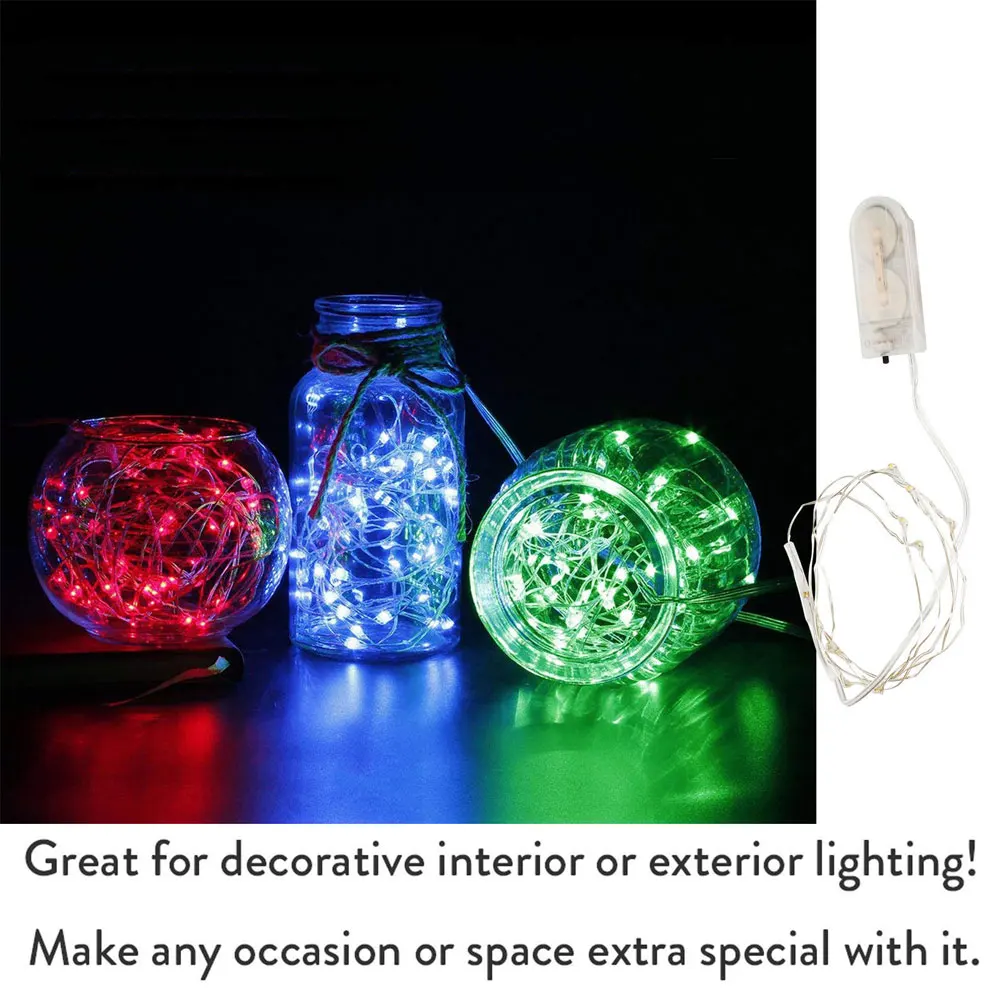 1m 2m 3m Led Copper Fairy String Lights Usb Light Decor Decoration Bottle Filo Outdoor Vacanza Home Wedding Diy Navidad Holiday