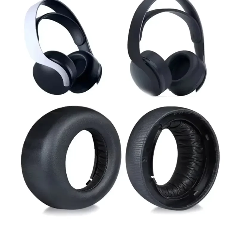 Ear Pads For PS5 PULSE 3D Headset Replacement Earpads Cushions Cover Black PS5PULSE 3D Headphones Repair