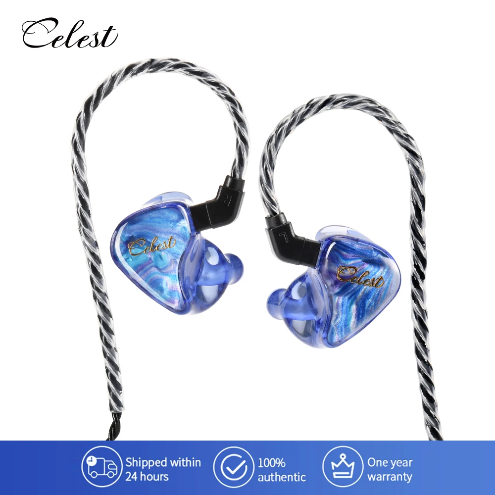 Celest Wyvern Qing In-Ear Earphone Monitor IEMs Wired HiFi Headphone With Microphone Cable Gaming Earbuds Audio Headset