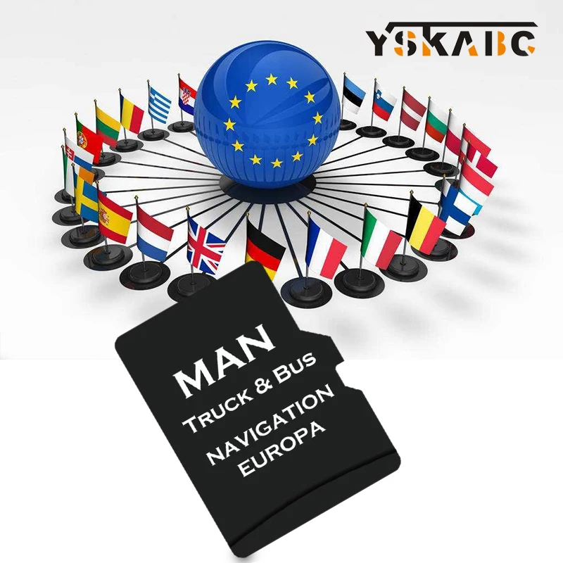 8GB for MAN Truck & Bus Sat Nav Maps EU Turkey UK Ukraine Russia TF Card 2022 Fast Delivery