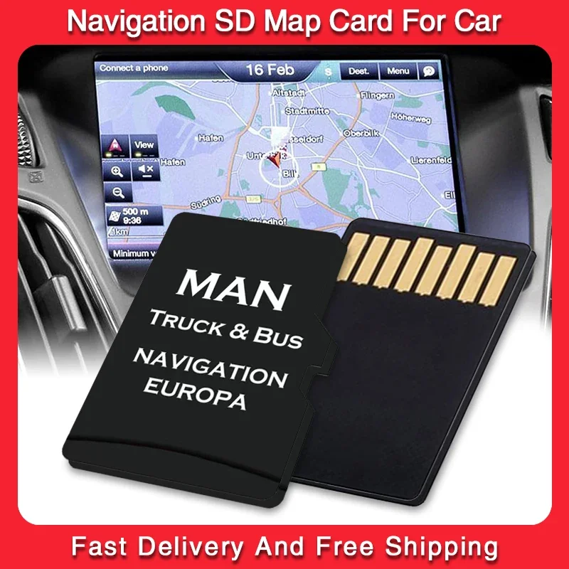 8GB for MAN Truck&Bus Sat Nav Maps EU Turkey UK Ukraine Russia TF Card 2022 Fast Delivery