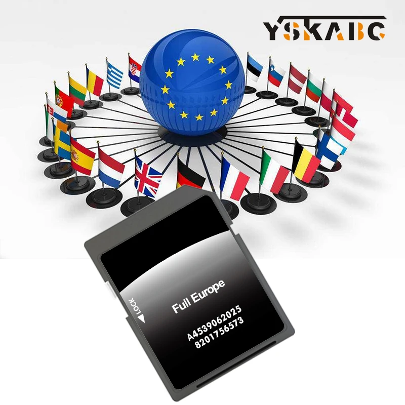 Fast Delivery full Europe Map 2025 for Smart 453 mit Cool & Media Navigation Car SD Card A4539062025 with And Fog Flim