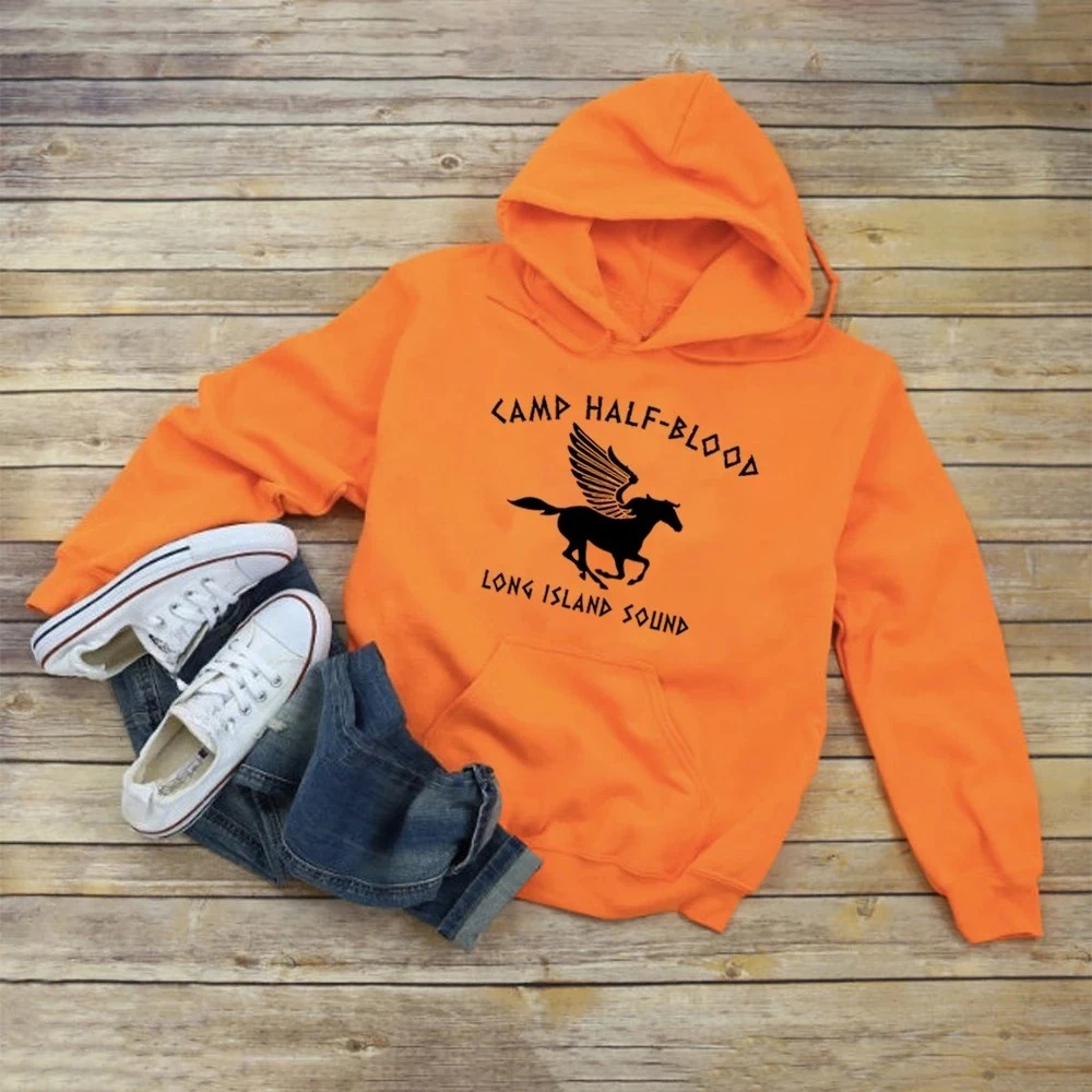 Camp Half Blood Hoodies Percy Jackson Hoodies Camp Graphic Shirt Camp Lover Shirt Men Women Unisex Autumn Winter Casual Hoodies