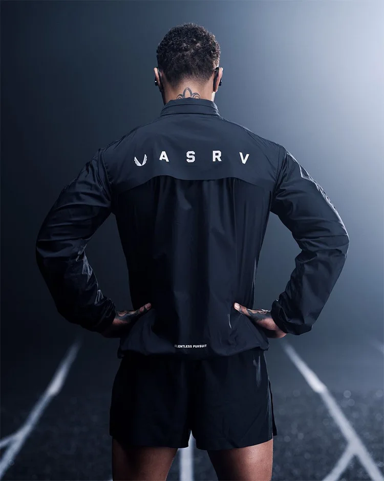 Running Jacket Outdoor Sport Hoodies Windbreaker Men Windproof Hooded Coat Jogging Training Clothing Gym Fitness Workout Jackets