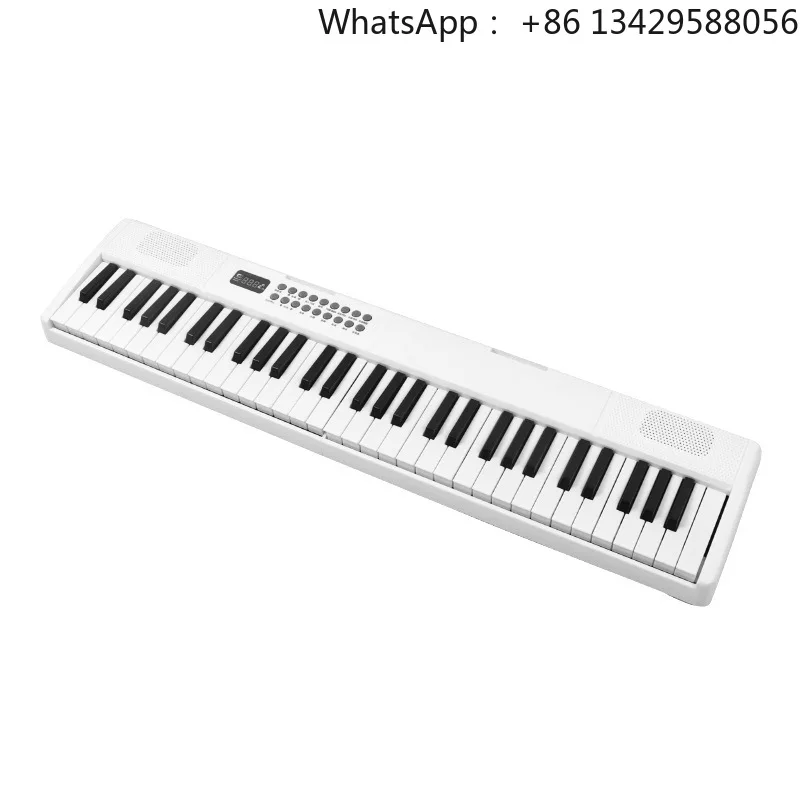 Entry-level Folding Portable Beginners Children Students Home Use Multi-functional Rechargeable 61-key Electronic Keyboard 200