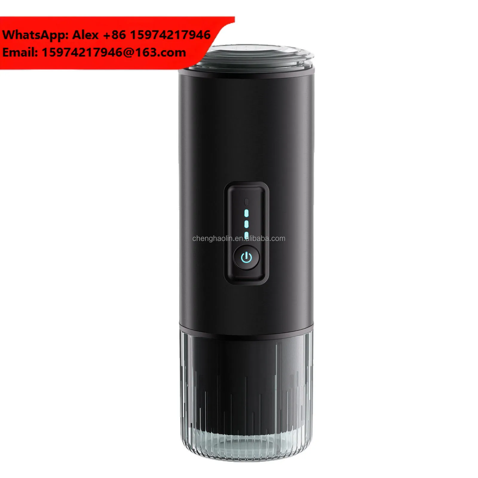 3in1 Automatic 15Bar Stainless Steel Usb Rechargeable Espresso Pressure Home Office Outdoor Travel Camping Portable Coffee Maker