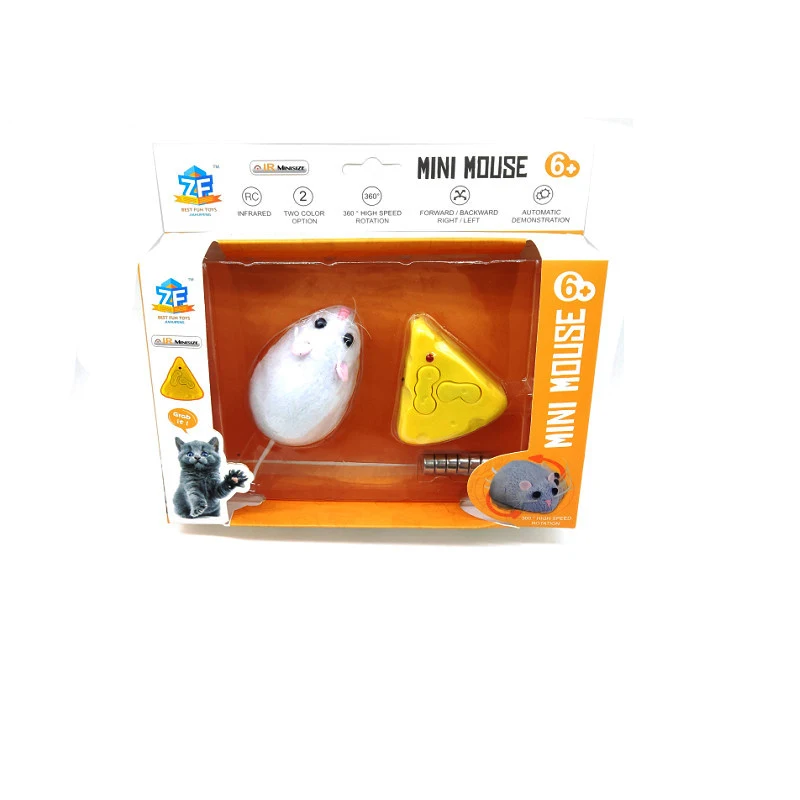 Cat Interaction Toy Cheese Shape Electronic RC Funny Design  Simulation Crawl Mouse Pet Accessories Junior for Boys Gift