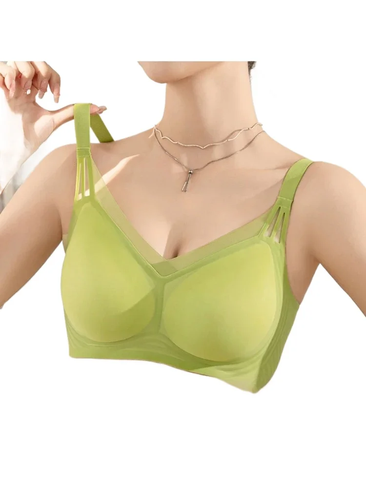 KUCLUT Anti Sagging Seamless Bra | Removable Padding Lift & Support | Ultra Soft Thin Wireless Bralette | T-Shirt Everyday Wear