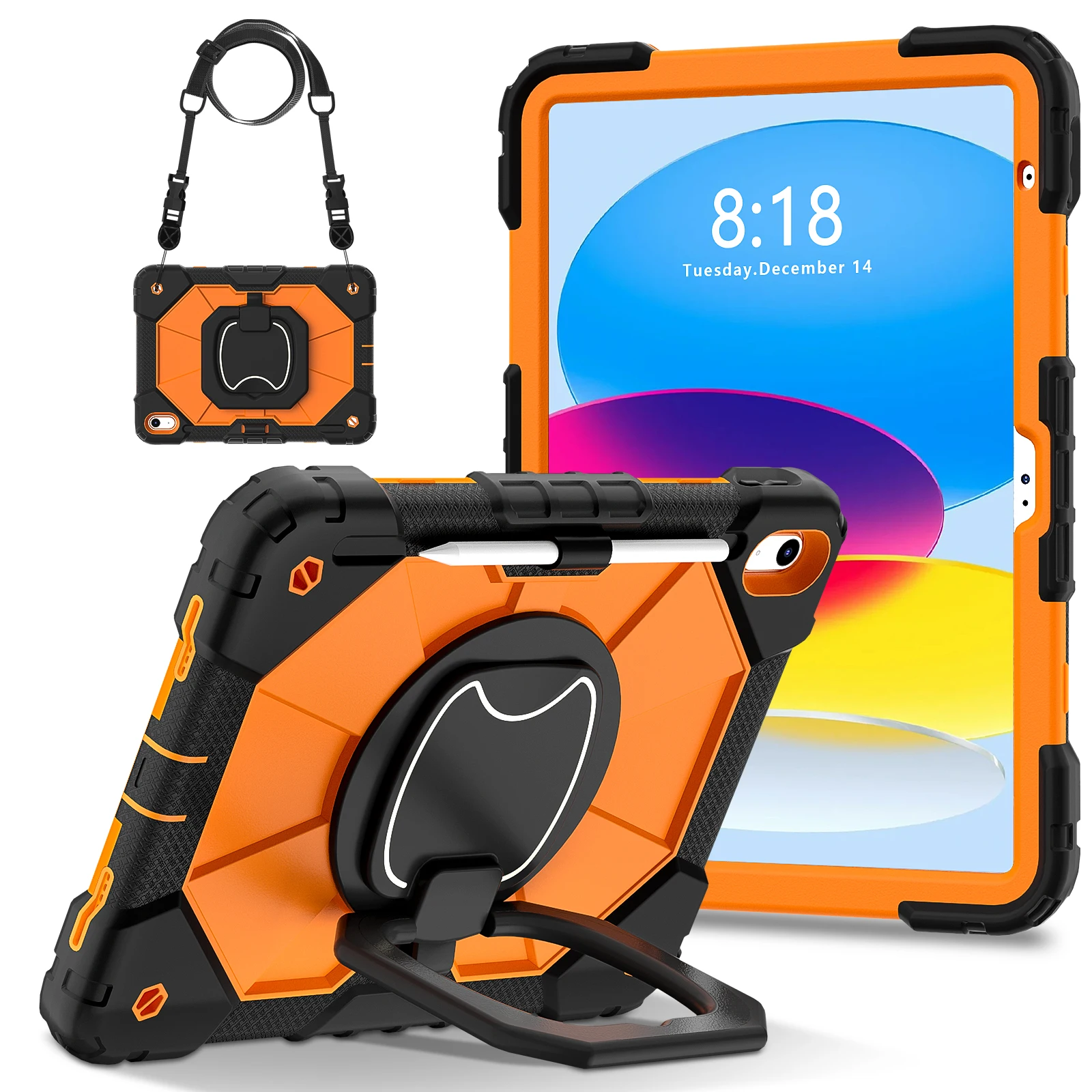 Tablet Protective Case Suitable for iPad A16 11Th (2025)/iPad 10.9 10Th (2022) with Satchel Stand 12 Colors Available